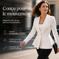 🌸 OFFRE LIMITÉE –50% ! ✨ Veste minimaliste à texture unie avec boutons sur le devant