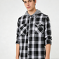 📢📢50 % DE RÉDUCTION !! ⏰ Veste-chemise à capuche en flanelle à carreaux pour homme