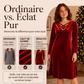 🌙 OFFRE LIMITÉE -50% ! 💕 Robe mi-longue en velours à col V et entrecroisée pour femmes