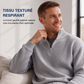 📢📢50 % DE RÉDUCTION !! ⏰ Sweat décontracté pour homme à texture gaufrée, demi-zip