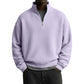 📢📢50 % DE RÉDUCTION !! ⏰ Sweat décontracté pour homme à texture gaufrée, demi-zip