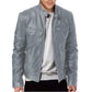 📢📢50 % DE RÉDUCTION !! ⏰ Veste tendance à col montant zippée pour hommes