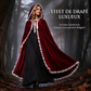 🎃 -50 % | 🖤 Cape d’Halloween à Capuche en Velours & Dentelle – Sorcière, Vampire & Cosplay