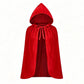 🎃 -50 % | 🖤 Cape d’Halloween à Capuche en Velours & Dentelle – Sorcière, Vampire & Cosplay