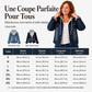 🌸 OFFRE LIMITÉE –50% ! ✨ Veste en jean à capuche superposée pour femme, avec doublure chaude