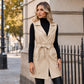 🌸 OFFRE LIMITÉE –50% ! ✨ Veste sans manches pour femme en cuir PU élégant