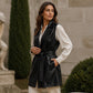 🌸 OFFRE LIMITÉE –50% ! ✨ Veste sans manches pour femme en cuir PU élégant