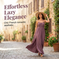 🔥 -50 % | 👗 Robe Longue Fluide Femme à Lien Ajustable – Élégance Sans Effort
