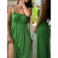 🔥 -50 % | 👗 Robe Longue Fluide Femme à Lien Ajustable – Élégance Sans Effort