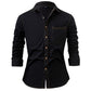 📢📢50 % DE RÉDUCTION !! ⏰ Chemise en jean décontractée à manches longues pour homme