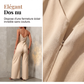🌸 OFFRE LIMITÉE –50% ! ✨ Combinaison décontractée pour femme à col V et bretelles spaghetti