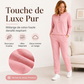 🌸 OFFRE LIMITÉE –50% ! ✨ Ensemble sweat à demi-boutons et pantalon de survêtement pour femme