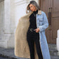🌸 OFFRE LIMITÉE –50% ! ✨ Manteau long en jean doublé chaud pour femme