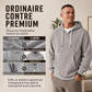 📢📢50 % DE RÉDUCTION !! ⏰ Sweat à capuche décontracté en velours côtelé pour homme, demi-zip