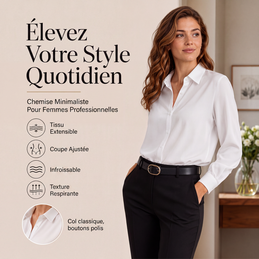 🌸 OFFRE LIMITÉE –50% ! ✨ Chemise polyvalente pour femme en satin soyeux à manches longues