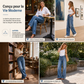 🔥 -50 % | 👖 Jean Large Rétro Femme – Taille Haute & Effet Jambes Allongées