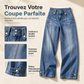 🔥 -50 % | 👖 Jean Large Rétro Femme – Taille Haute & Effet Jambes Allongées