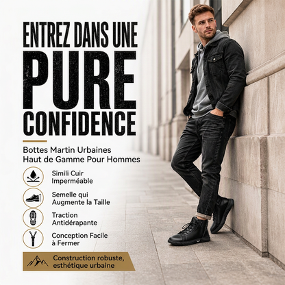 📢📢50 % DE RÉDUCTION !! ⏰Bottes de combat en cuir véritable imperméables pour hommes