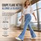 🔥 -50 % | 👖 Jean Cargo Flare Femme – Taille Haute, Stretch & Silhouette Allongée