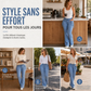 🔥 -50 % | 👖 Jean Cargo Flare Femme – Taille Haute, Stretch & Silhouette Allongée