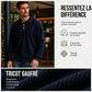 🔥 -41 % | 👕 Haut Homme en Maille Gaufrée – Col Structuré & Style Décontracté