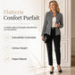 🔥 -50 % | 🖤 Veste Pied-de-Poule Femme – Coupe Ajustée & Col Montant Fendu