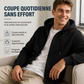 🔥 -50 % | 🧥 Veste à Capuche Homme – Texture Gaufrée & Intérieur Chaud