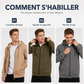 🔥 -50 % | 🧥 Veste à Capuche Homme – Texture Gaufrée & Intérieur Chaud