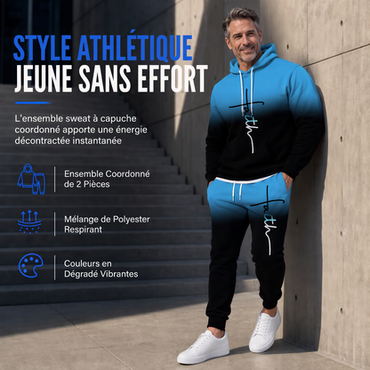 🔥 -50 % | 🎨 Ensemble 2 Pièces Homme Imprimé 3D – Streetwear & Coupe Décontractée