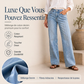 🔥 -50 % | 👖 Jean Large Femme à Coutures Devant – Silhouette Élancée & Look Moderne
