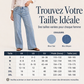 🔥 -50 % | 👖 Jean Large Femme à Coutures Devant – Silhouette Élancée & Look Moderne