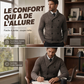 🔥 -50 % | 🧥 Cardigan Homme Col Châle – Double Boutonnage & Style Élégant