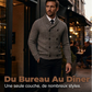 🔥 -50 % | 🧥 Cardigan Homme Col Châle – Double Boutonnage & Style Élégant