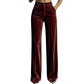 🔥 -50 % | 👖 Pantalon Fluide Femme Taille Haute – Coupe Large & Élégance Décontractée