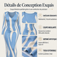 🔥 -50 % | 👗 Robe Longue Imprimée Femme – Coupe Ajustée & Élégance Féminine