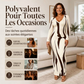 🔥 -50 % | 👗 Robe Longue Imprimée Femme – Coupe Ajustée & Élégance Féminine