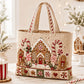 🔥 -50 % | 🎄 Sac Cabas Matelassé de Noël Femme – Design Festif & Grande Capacité