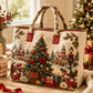 🔥 -50 % | 🎄 Sac Cabas Matelassé de Noël Femme – Design Festif & Grande Capacité