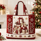 🔥 -50 % | 🎄 Sac Cabas Matelassé de Noël Femme – Design Festif & Grande Capacité