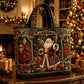 🔥 -50 % | 🎄 Sac Cabas Matelassé de Noël Femme – Design Festif & Grande Capacité