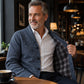 Cardigan en tricot décontracté à boutons pour homme