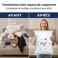 Sac de rangement compressible antibactérien pour vêtements et couettes