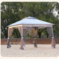 🚩 Livraison gratuite 🌞 Parasol de jardin multifonction avec moustiquaire — Résistant au vent, à la pluie et au soleil